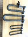 4 X LONG REACH DEE PILING SHACKLES – SAME AS NEW – PRICE FOR 4