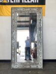 Large rustic antique style mirror